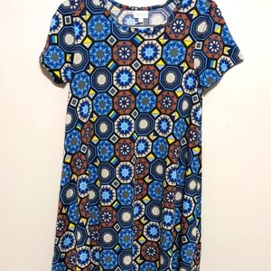 LuLaRoe Carly Dress Morrocan Print